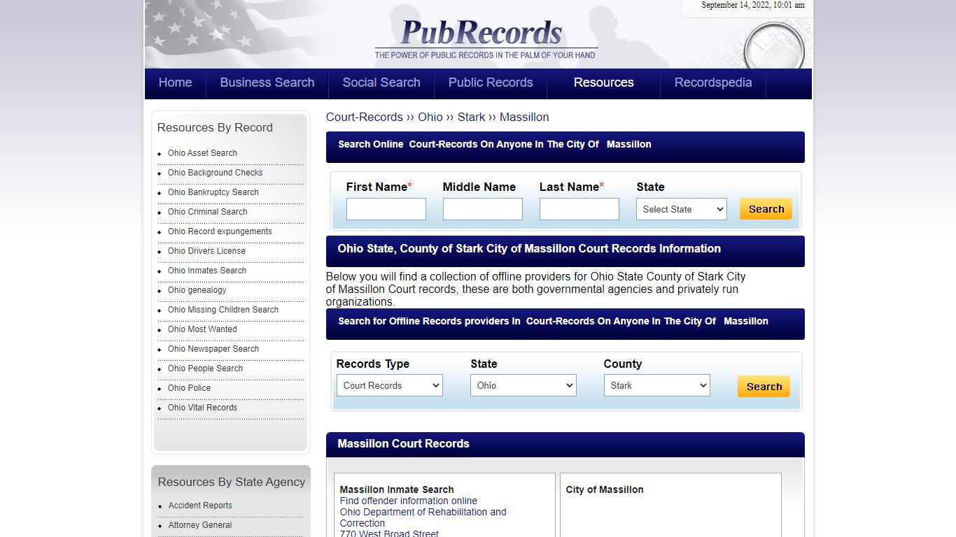 Massillon, Stark County, Ohio Court Records - Pubrecords.com